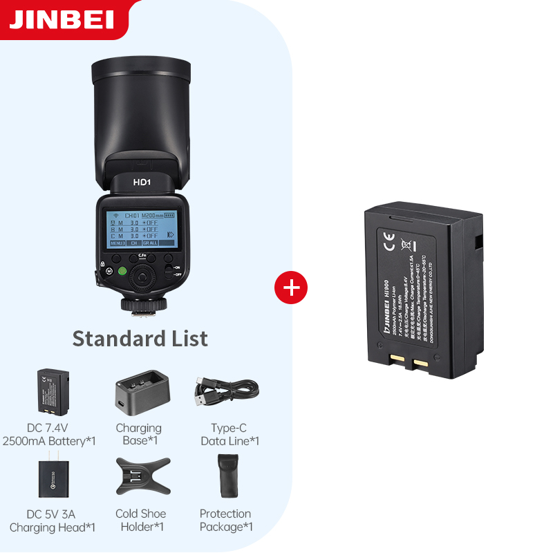 Photography Lighting With Flash - JINBEI HD-1 Round-head HSS Speedlite Lampu