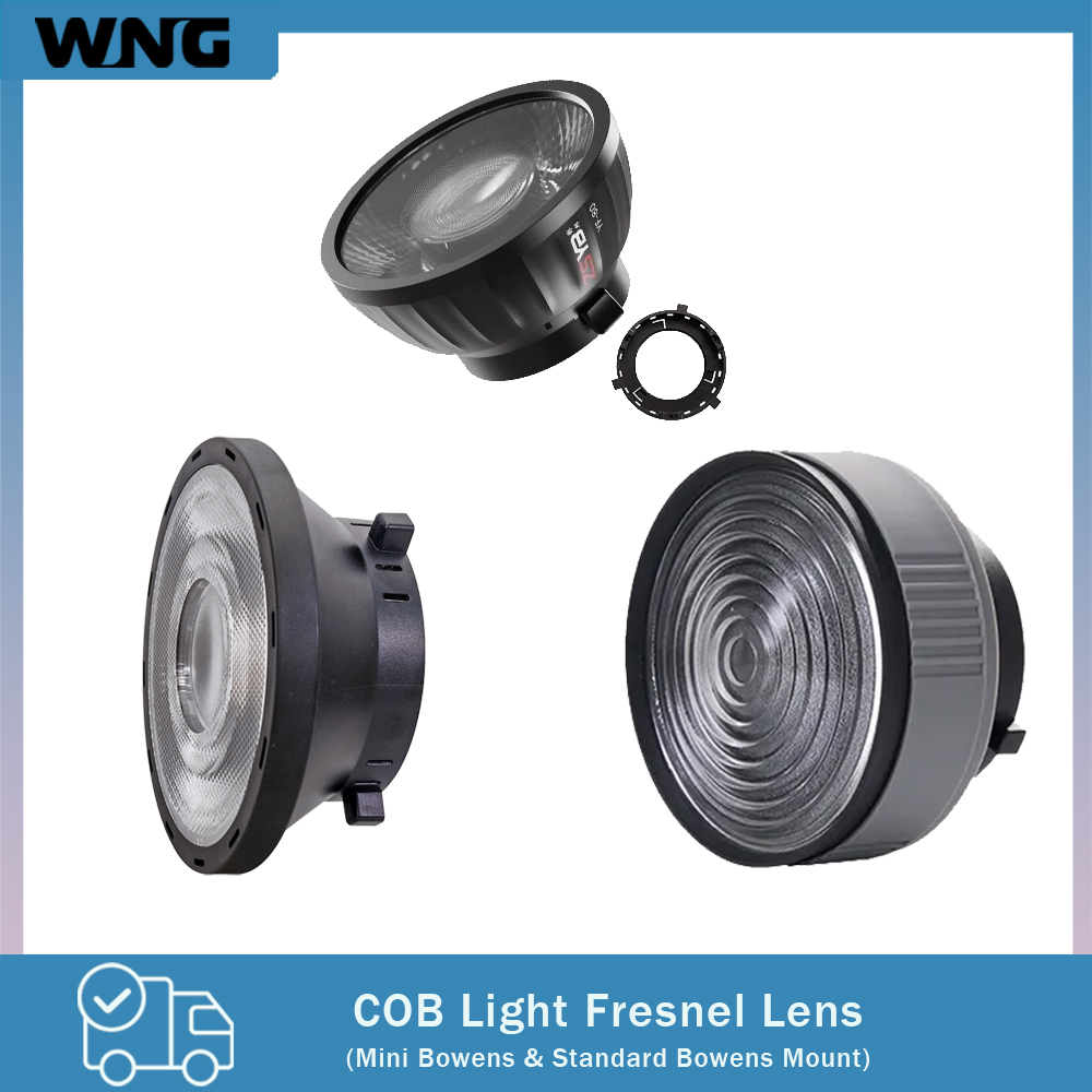Photography Lighting Mount - Lensa Fresnel 15-55 Derajat dengan Fokus