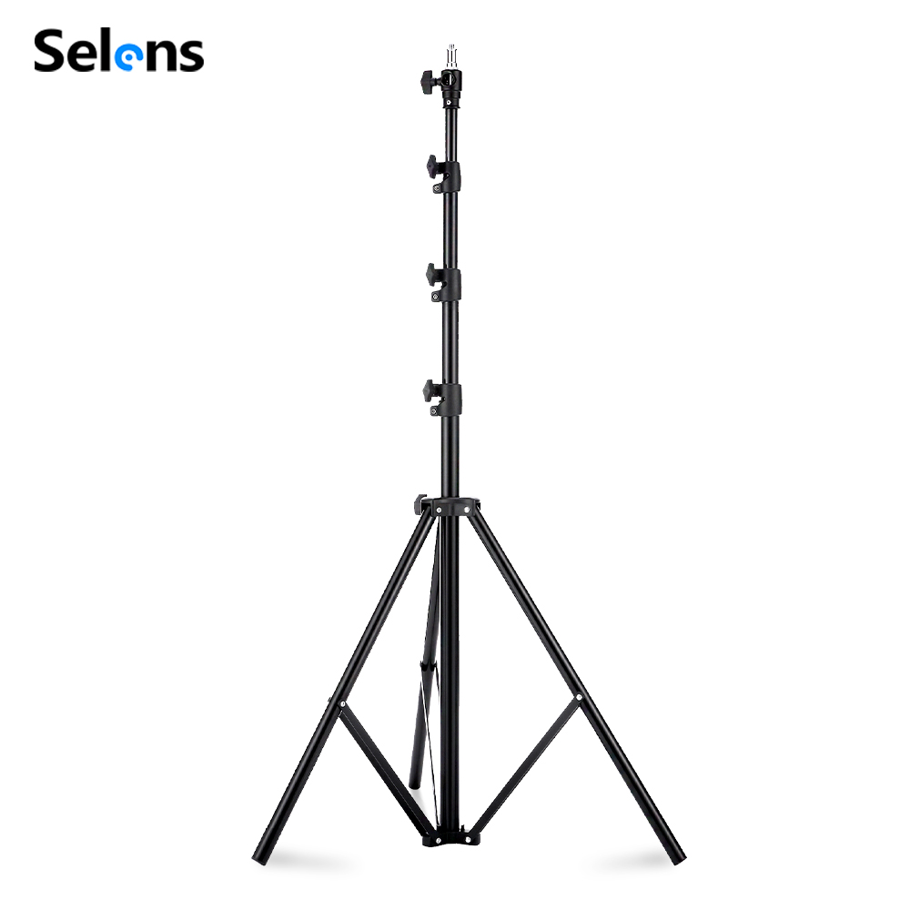 Photography Lighting With Flash - Statif Lampu Selens 2.2~3.95m dengan Bantalan