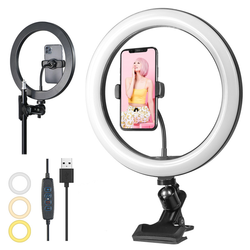 Photography Lighting Mount - Lampu Ring Led dapat diredupkan 26cm