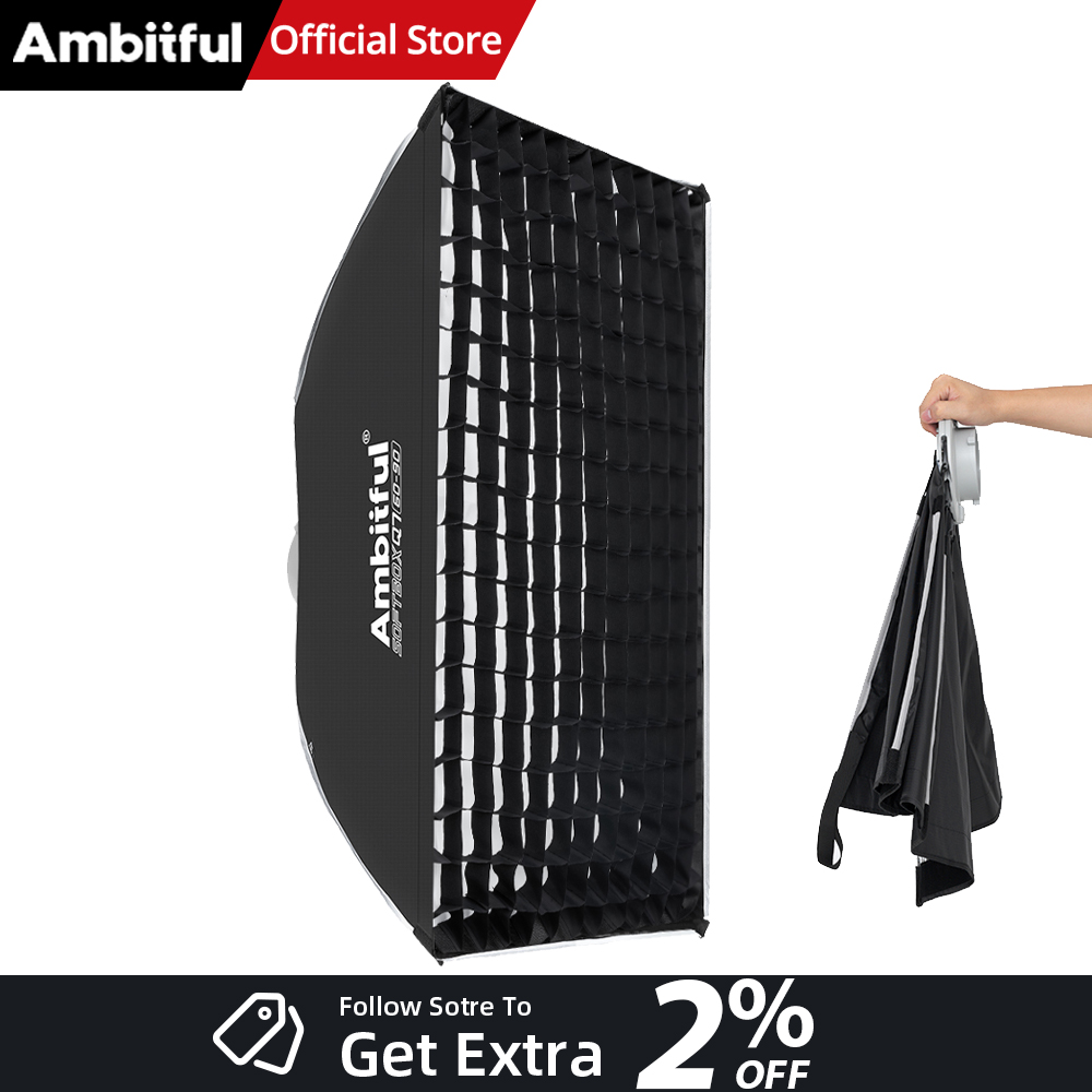 Photography Studio Lighting Set Up - AMBITFUL Q7-II 60*90cm Bowens Mount Softbox