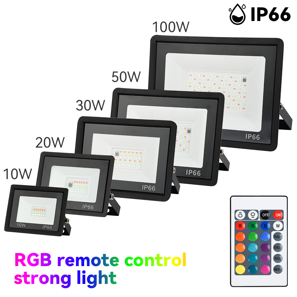 Photography Lighting Uk - Lampu Sorot RGB 100W 50W 30W