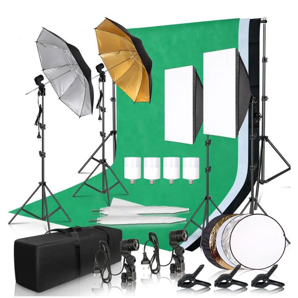 Photography Lighting Uk - Kit Pencahayaan Softbox Studio Fotografi dengan