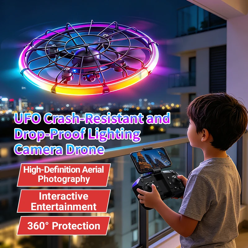 Photography Lighting Mount - JJRC H145 UFO RC Drone dengan