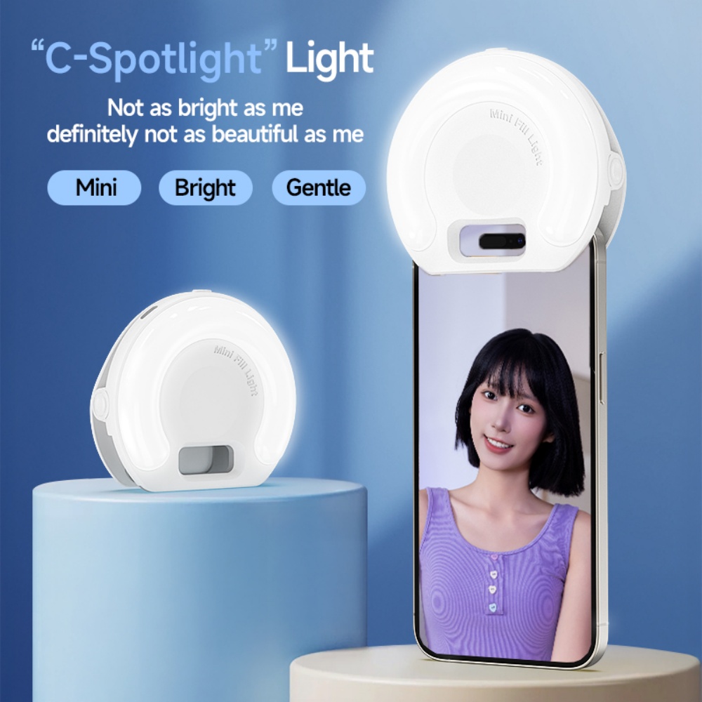 Photography Lighting Styles - D7 Lampu Ponsel Warna Macaron Portabel