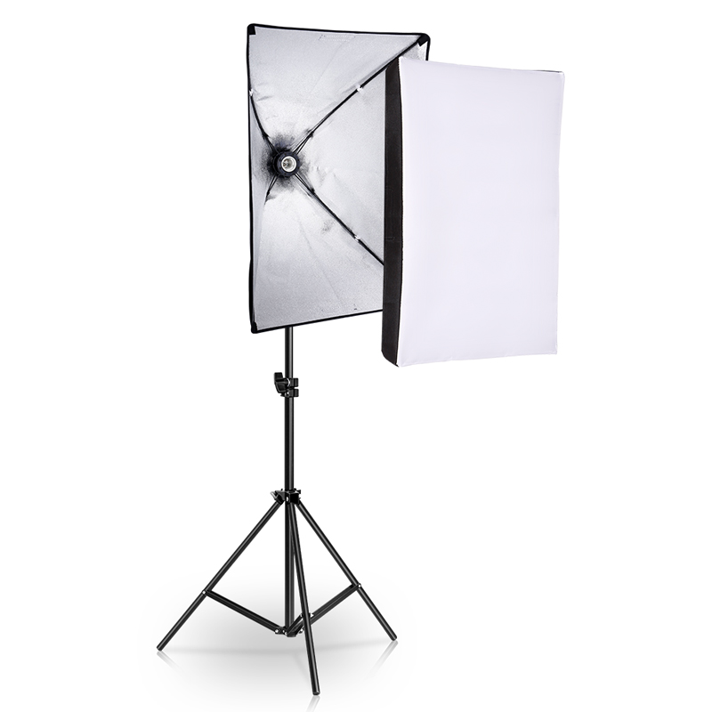 Photography Lighting Uk - Sistem Kit Pencahayaan Softbox Fotografi 50x70CM,