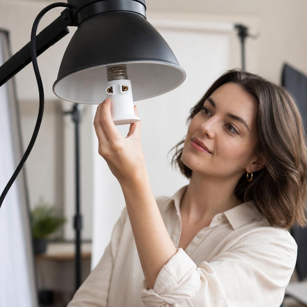 Adaptor Soket Lampu E27 ke Col - Photography Lighting Uk ulasan dan harga