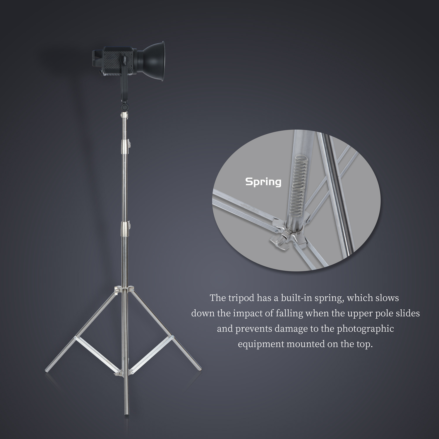 SH 2.8M dudukan lampu baja tah - Photography Lighting Mount ulasan dan harga