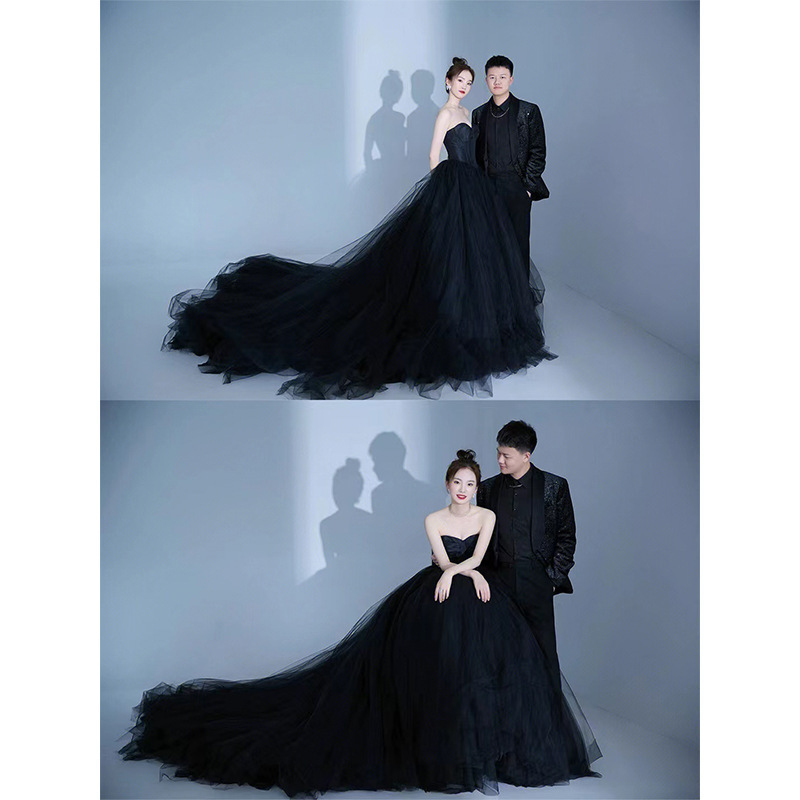 Gaun Pengantin Satin Panjang G - Photography Lighting Styles ulasan dan harga