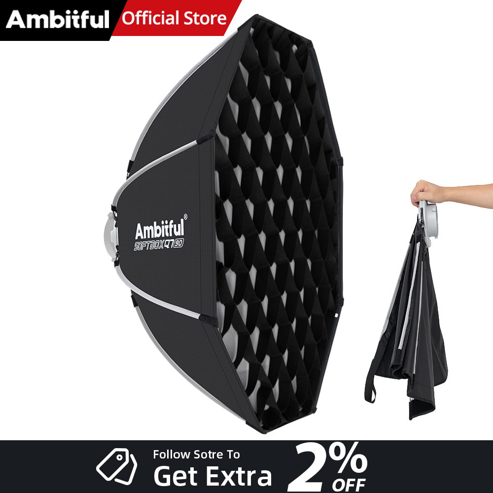 AMBITFUL Q7II 55/65/90cm Bowen - Photography Studio Lighting Set Up ulasan dan harga