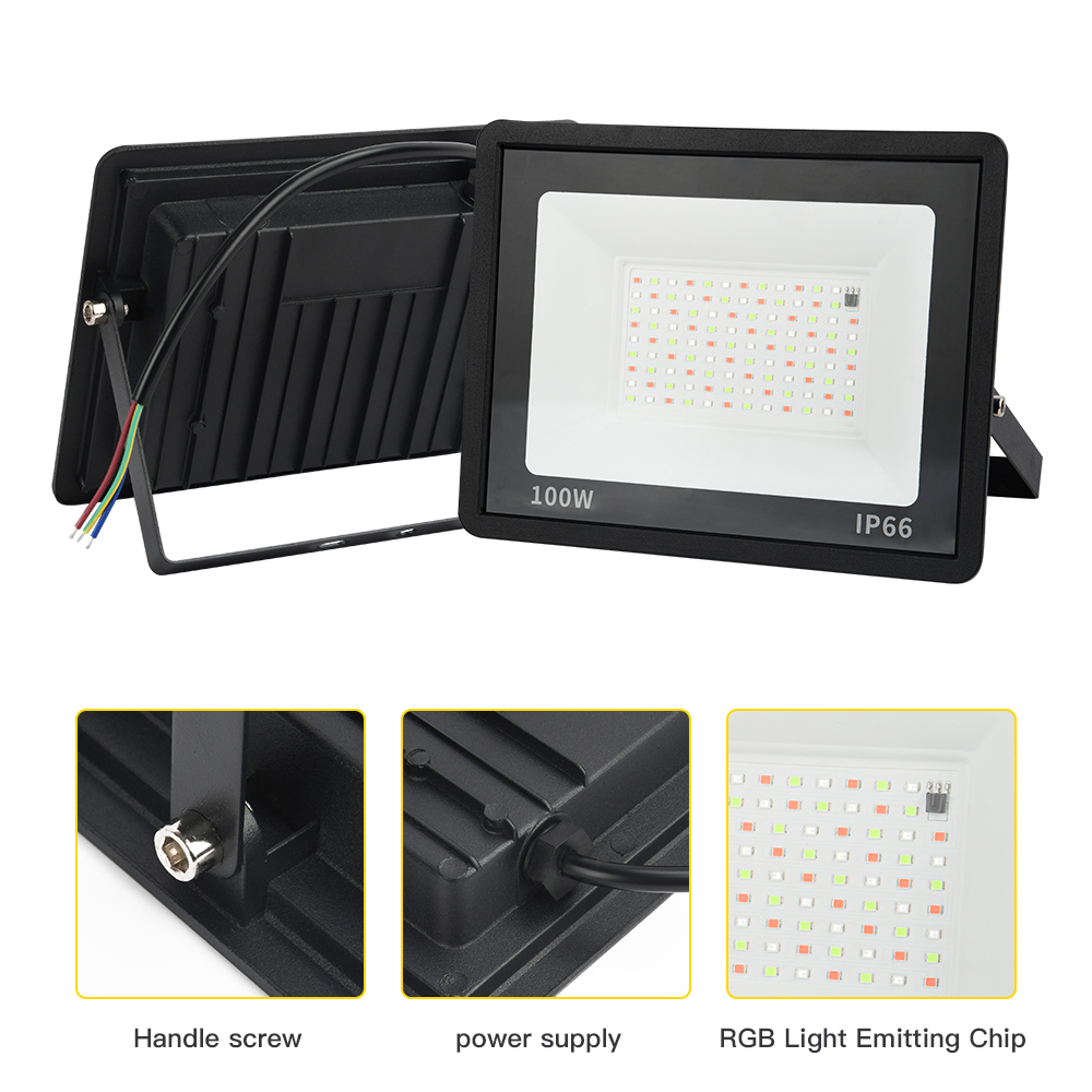 Lampu Sorot RGB 100W 50W 30W 2 - Photography Lighting Uk ulasan dan harga