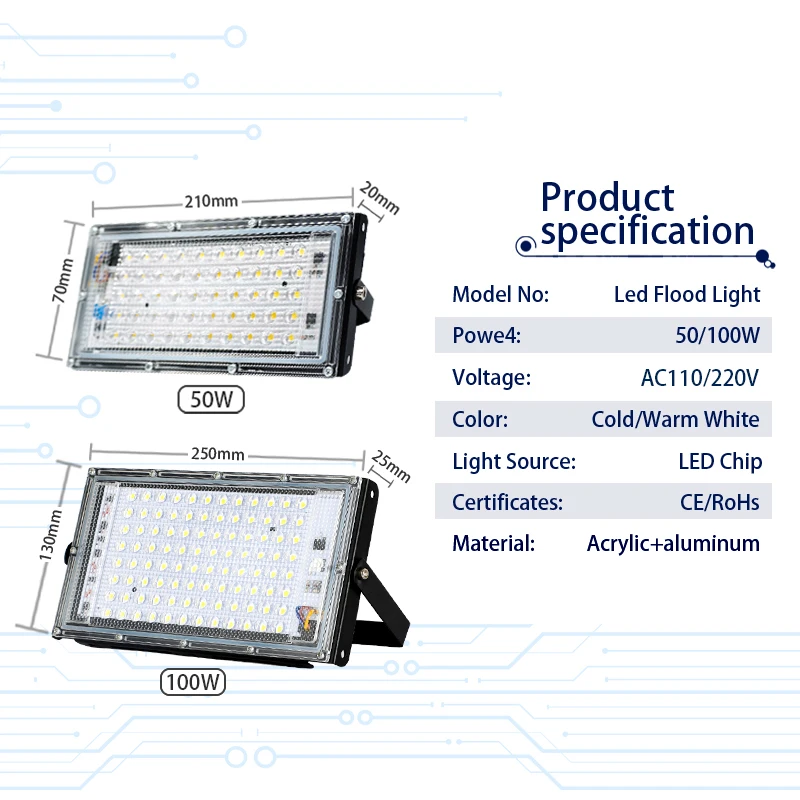 4 Buah/Lot Lampu Sorot Led 50W - Photography Lighting Uk ulasan dan harga