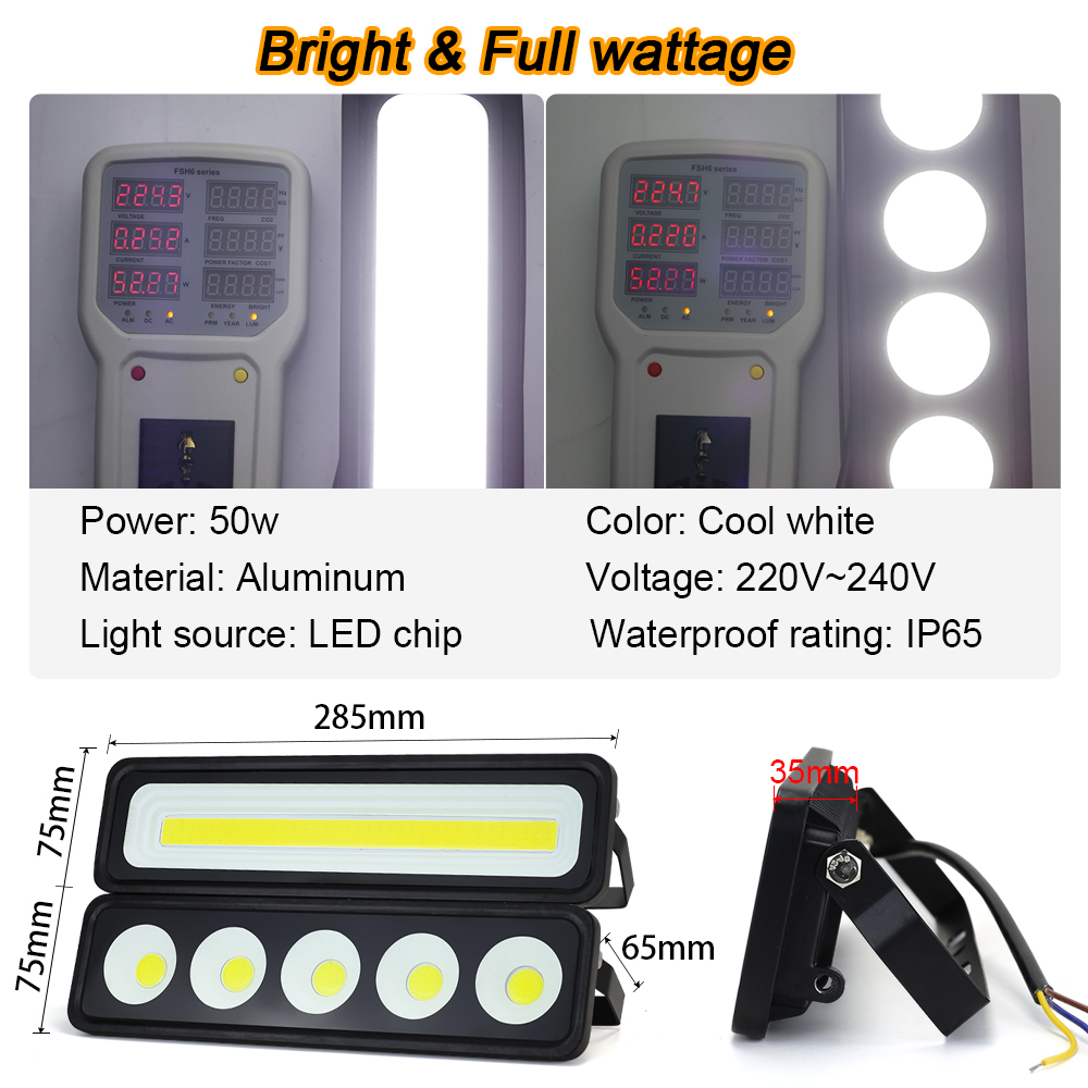 Lampu sorot LED nyata 50W 220V - Photography Lighting Uk ulasan dan harga