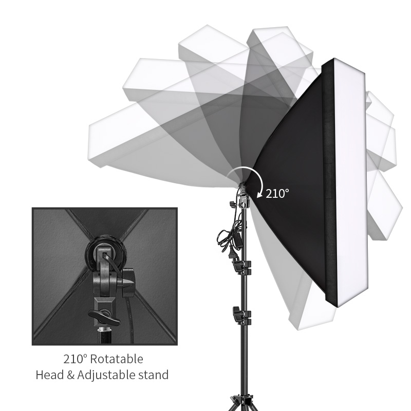 Sistem Kit Pencahayaan Softbox - Photography Lighting Uk ulasan dan harga